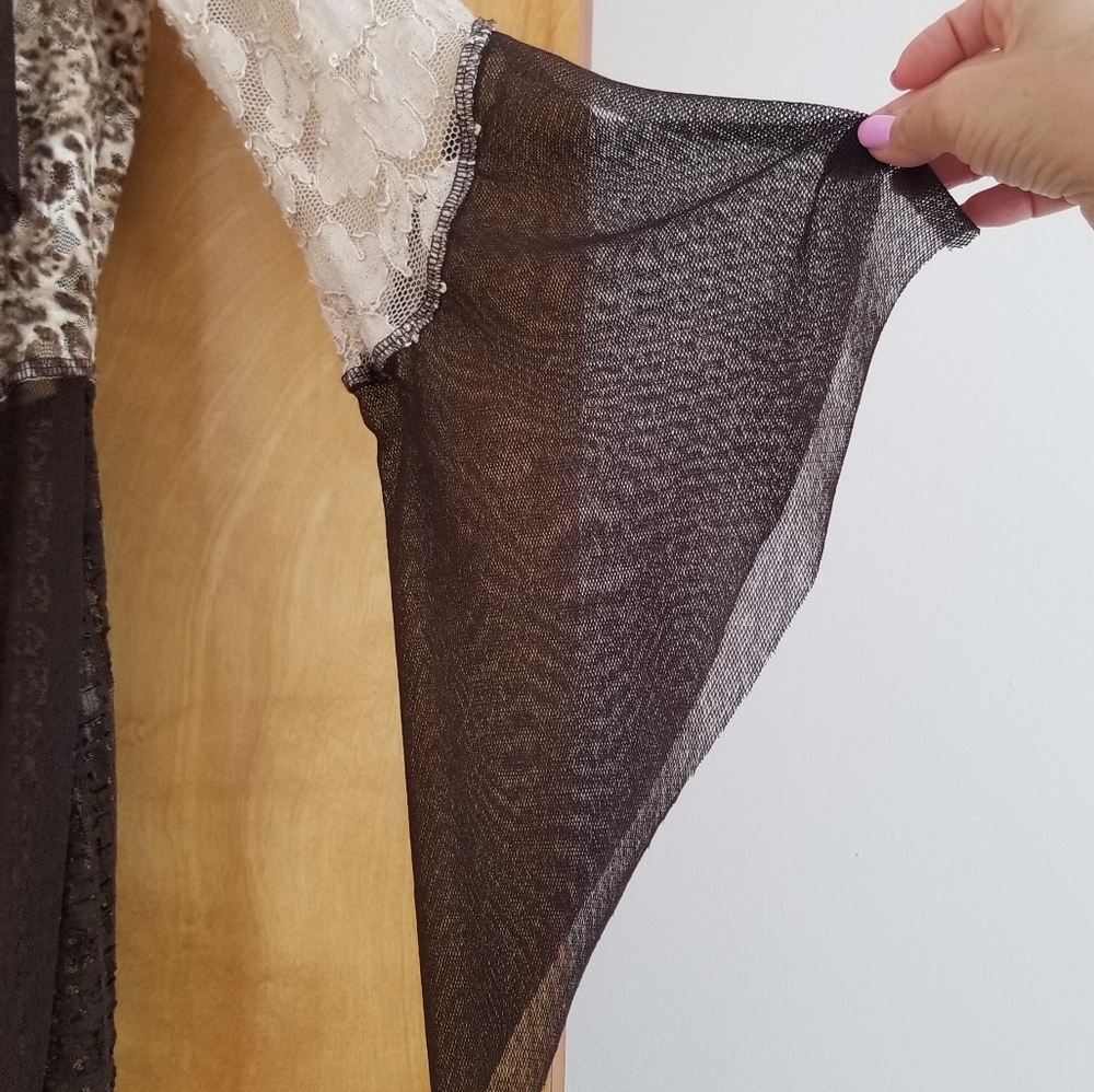 Cache Cardigan, Combination Of Lacy And Mesh Mate… - image 3